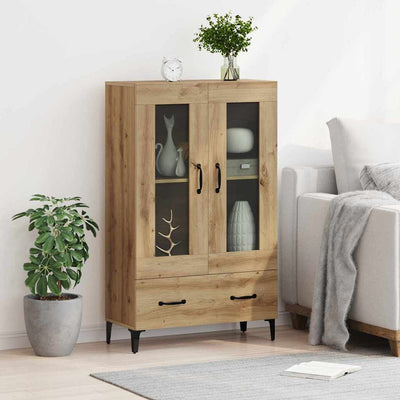 Korkea kaappi laatikon kanssa Artisan tammi 70 x 31 x 115 cm