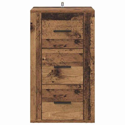 Vanha puu sivupöytä Ionica 40x33x70cm (puinen)