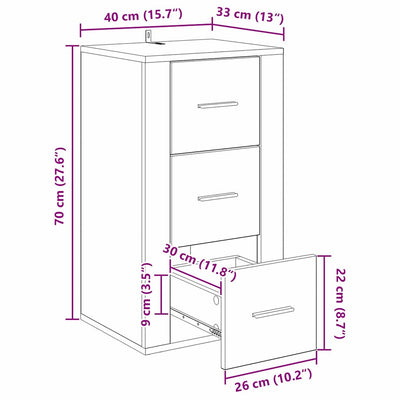 Vanha puu sivupöytä Ionica 40x33x70cm (puinen)
