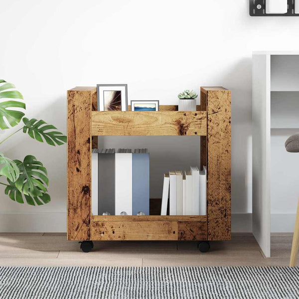 Työpöydän kärry Vanha Puu 60 x 45 x 60 cm Tekninen puu