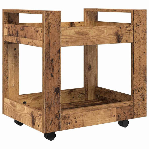 Työpöydän kärry Vanha Puu 60 x 45 x 60 cm Tekninen puu