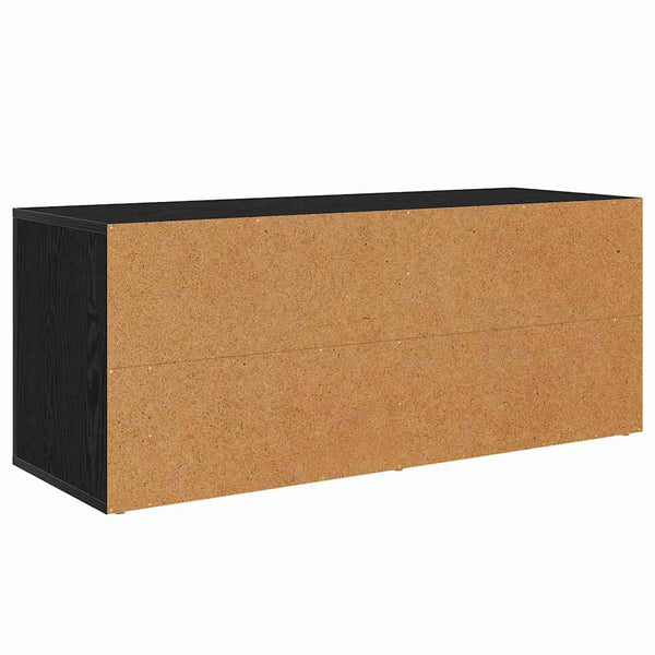 Musta tammi TV-kaappi. 100 x 35 x 40 cm Tekninen puu