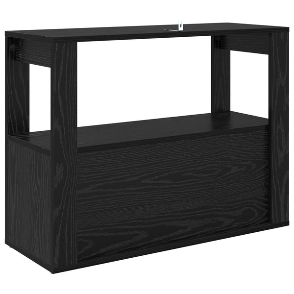 Sivupöytä Musta tammi 80 x 30 x 60 cm Tekninen puu
