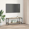 TV-kaappi 2 tasoa 100x33x41cm Hienosahattu puu ja rauta