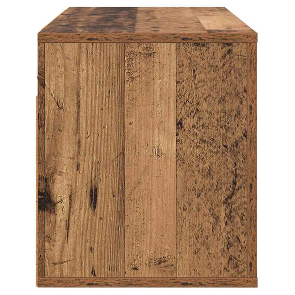 Seinäasennettava TV-kaappi Vanha puu 80 x 34.5 x 40 cm