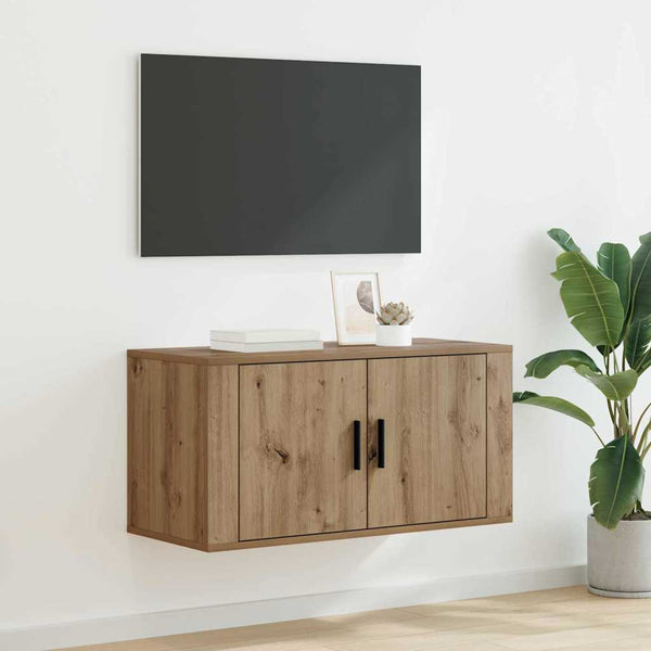 Seinäasennettava TV-kaappi artesaani tammi 80 x 34.5 x 40 cm