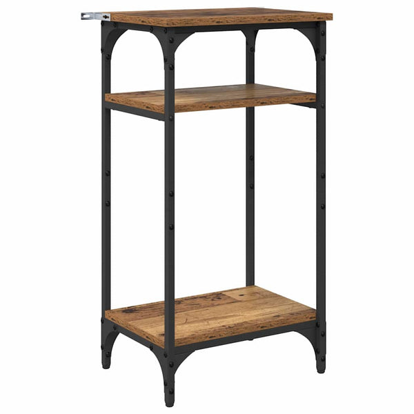 Sivupöytä hyllyllä Vanha Puu 40 x 30 x 75 cm Tekninen puu