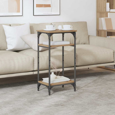 Sivupöytä hyllyllä artesaani tammi 40 x 30 x 75 cm Tekninen puu