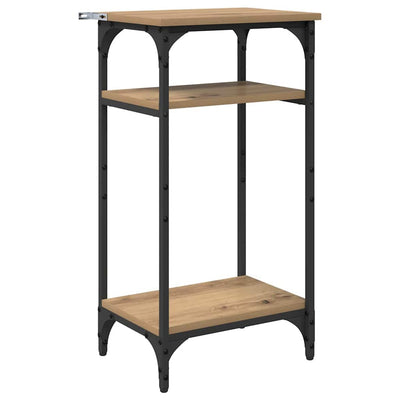 Sivupöytä hyllyllä artesaani tammi 40 x 30 x 75 cm Tekninen puu