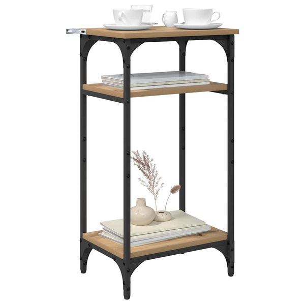 Sivupöytä hyllyllä Artisan tammi 40 x 30 x 75 cm Tekninen puu