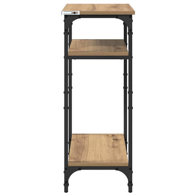 Sivupöytä hyllyllä artesaani tammi 40 x 30 x 75 cm Tekninen puu