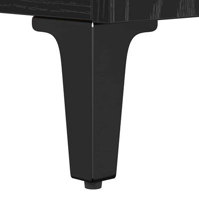 Sivupöytä laatikon kanssa Musta tammi. 60 x 35 x 70 cm