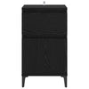 Yöpöytäkaappi 2 pcs Musta tammi 40 x 35 x 70 cm Tekninen puu