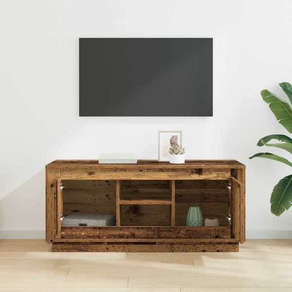 Vanha Puu TV-kaappi 102 x 35 x 45 cm Tekninen puu