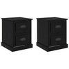 Yöpöytäkaappi 2 pcs Musta tammi 39 x 39 x 47.5 cm Tekninen puu