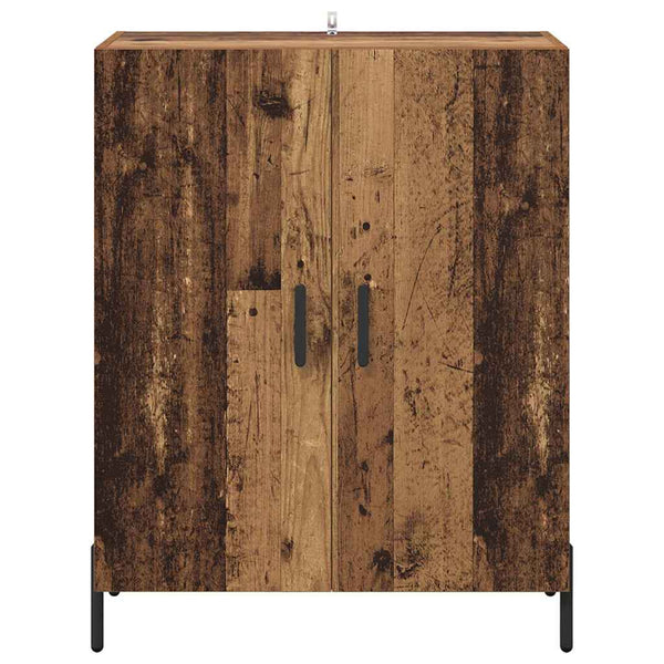 Tekninen puu sivupöytä 69,5 x 34 x 90 cm vanhasta puusta