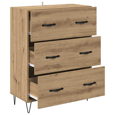 Sivupöytä laatikon kanssa Artisan tammi 69,5 x 34 x 90 cm