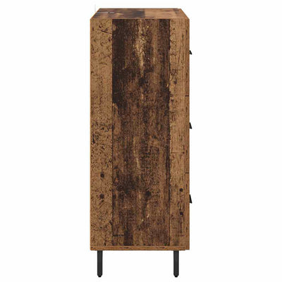 Sivupöytä Vanha Puu 69,5 x 34 x 90 cm Hienosahattu puu ja rauta