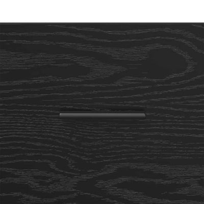 Sivupöytä laatikon kanssa Musta tammi. 69,5 x 34 x 90 cm