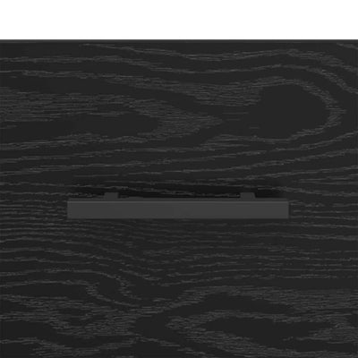 Sivupöytä laatikon kanssa Musta tammi. 69,5 x 34 x 90 cm