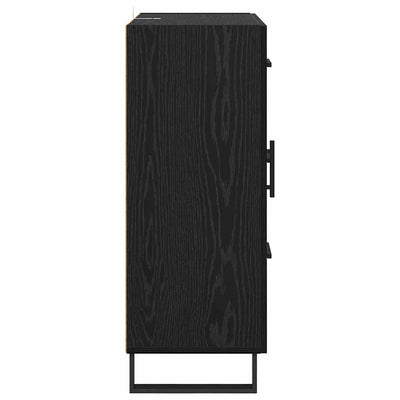 Sivupöytä laatikon kanssa Musta tammi. 69,5 x 34 x 90 cm