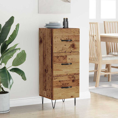 Sivupöytä Silifonte 34x34.5x90cm (vanha puu, puinen)