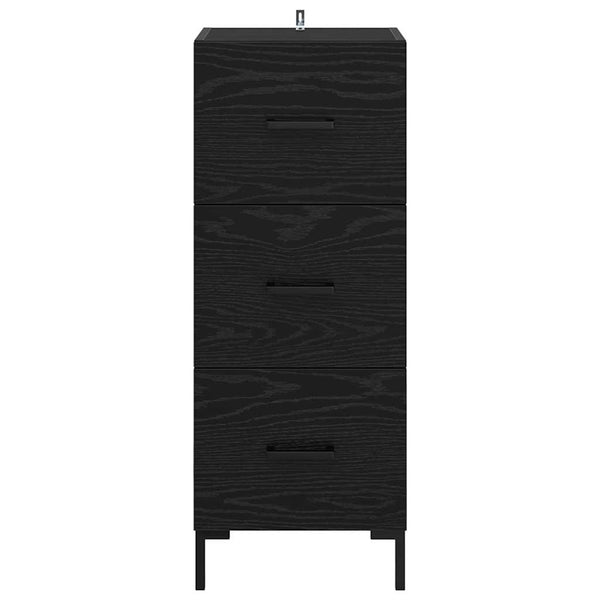 Tammi musta sivupöytä. 34,5 x 90 x 34 cm Tekninen puu