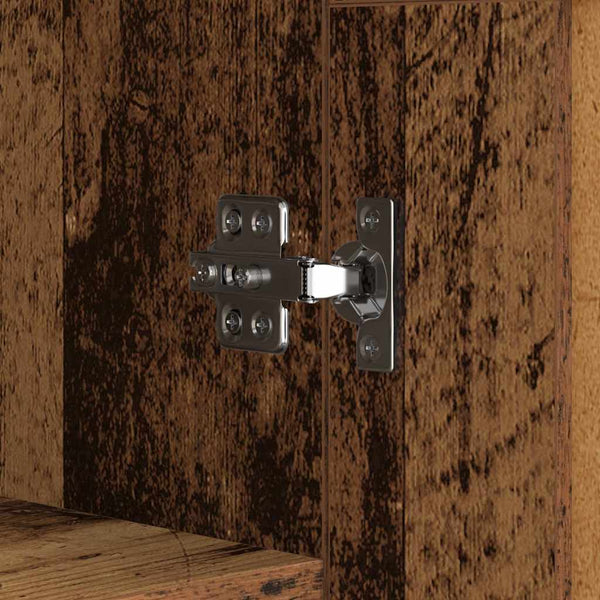 69,5 x 34 x 90 cm Tekninen puu sivupöytä vanhasta puusta