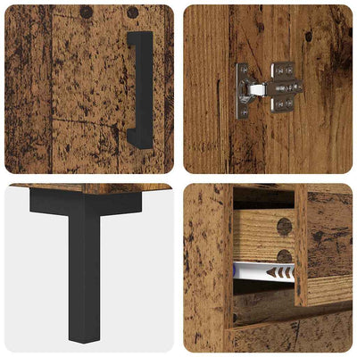 Sivupöytä Vanha puu 69.5 x 34 x 90 cm Tekninen puu