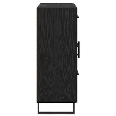 Sivupöytä laatikon kanssa Musta tammi. 69,5 x 34 x 90 cm