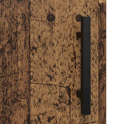 Sivupöytä Vanha Puu 34,5 x 34 x 90 cm Hienosahattu puu ja rauta