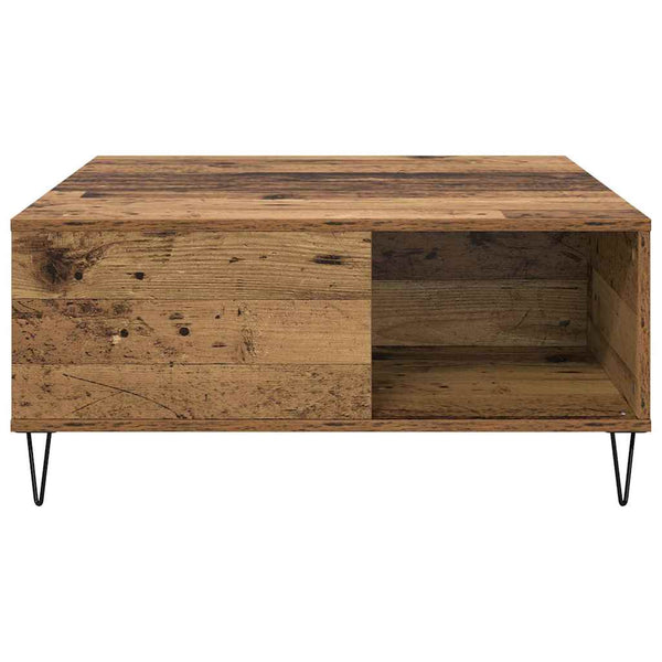 Sohvapöytä Vanha Puu 80 x 80 x 36,5 cm Tekninen puu