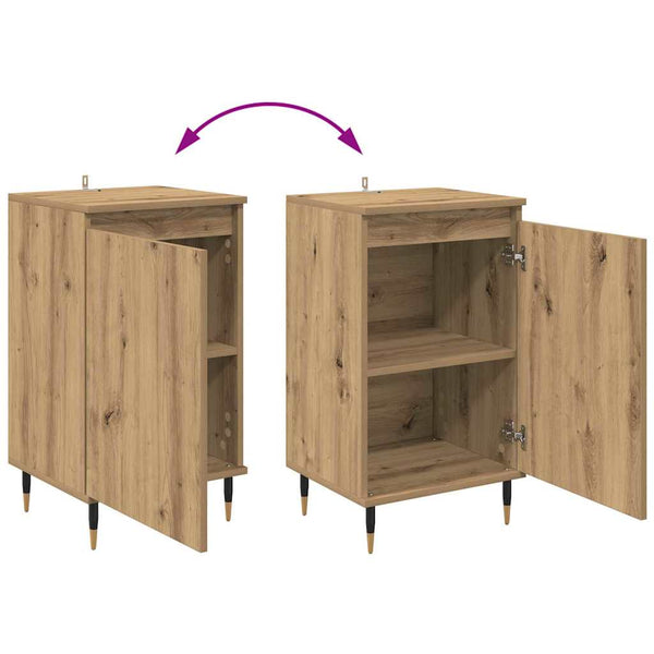 Sivupöytä 2 pcs Artisan tammi 40 x 35 x 70 cm