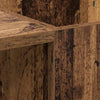 Levykaappi Vanha Puu 121 x 38 x 48 cm Hienosahattu puu ja rauta