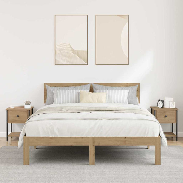 Yöpöytä 2 pcs artesaani tammi 34 x 35,5 x 45 cm Tekninen puu