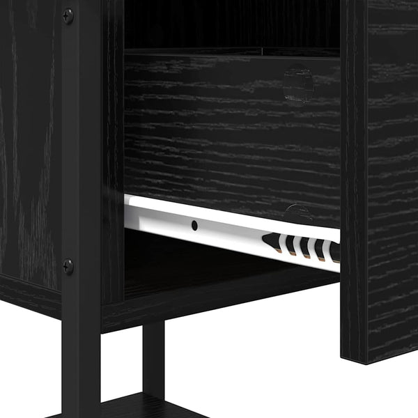 Yöpöytä Musta tammi. 34 x 35,5 x 45 cm Tekninen puu