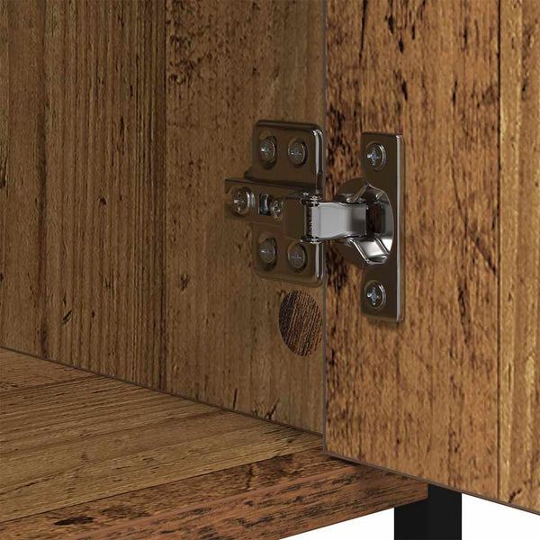 Yöpöytäkaappi 2 pcs Vanha puu 40 x 42 x 60cm Tekninen puu