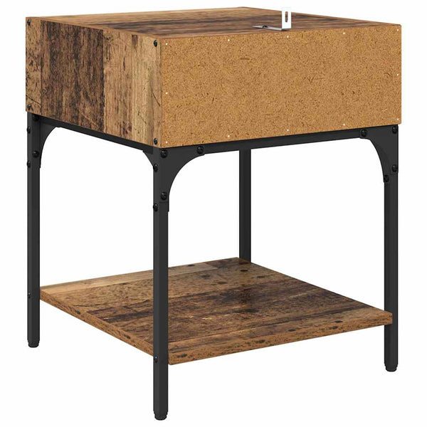 Yöpöytä Vanha puu 40 x 40 x 50 cm Tekninen puu