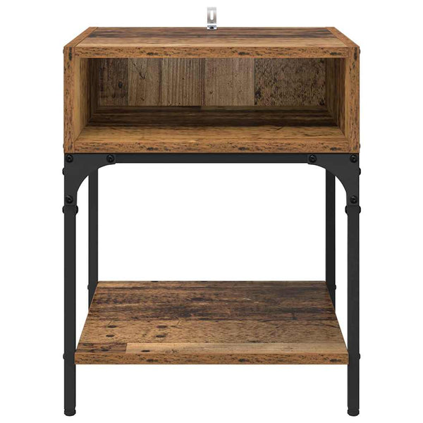 Yöpöytä Vanha puu 40 x 40 x 50 cm Tekninen puu