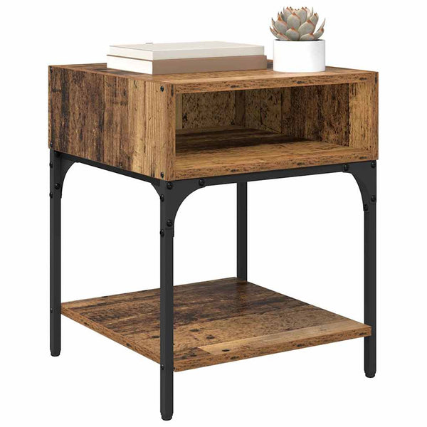 Yöpöytä Vanha puu 40 x 40 x 50 cm Tekninen puu