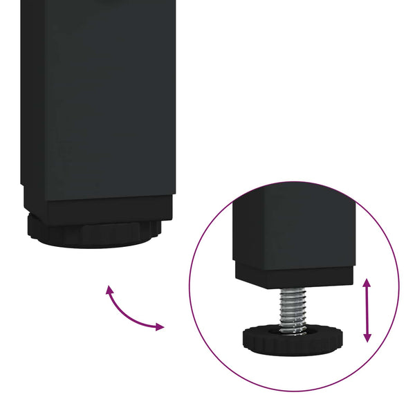 Yöpöytä 2 kpl Artisan tammi 40 x 40 x 50 cm Tekninen puu
