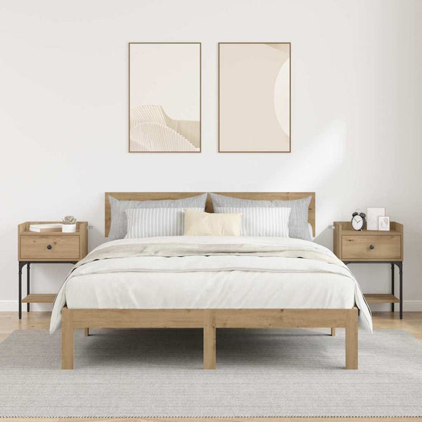 Yöpöytä 2 pcs artesaani tammi 40 x 29 x 60 cm Tekninen puu