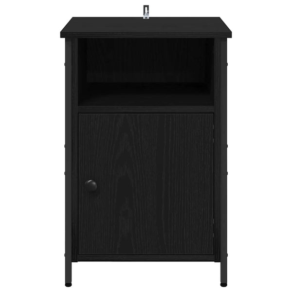 Yöpöytäkaappi Musta tammi. 40 x 42 x 60 cm Tekninen puu