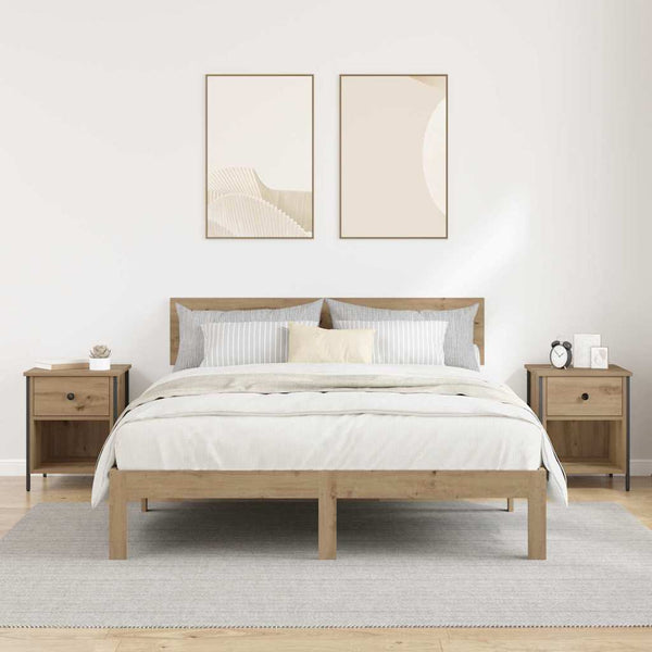 Yöpöytäkaappi 2 pcs artesaani tammi 40 x 42 x 50 cm