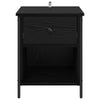 Yöpöytäkaappi 2 pcs Musta tammi 40 x 42 x 50 cm Tekninen puu