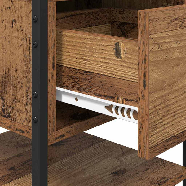 Yöpöytäkaappi Vanha puu 40 x 42 x 56 cm Tekninen puu