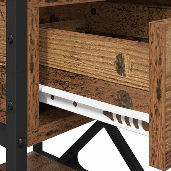 Yöpöytäkaappi Vanha puu 40 x 42 x 55 cm Tekninen puu