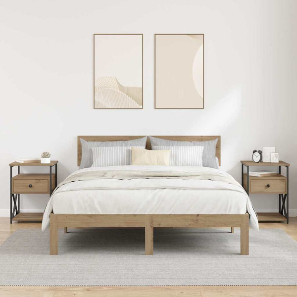 Yöpöytäkaappi 2 pcs artesaani tammi 40 x 42 x 55 cm