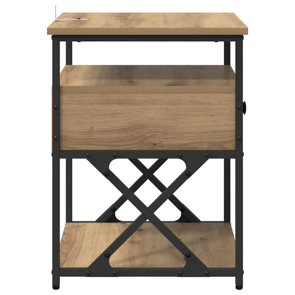 Yöpöytäkaappi 2 pcs artesaani tammi 40 x 42 x 55 cm