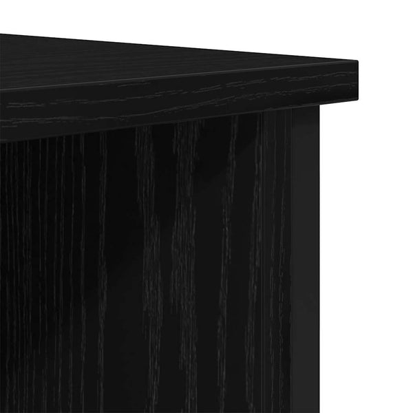 TV-kaappi Musta tammi. 100 x 40 x 50 cm Tekninen puu